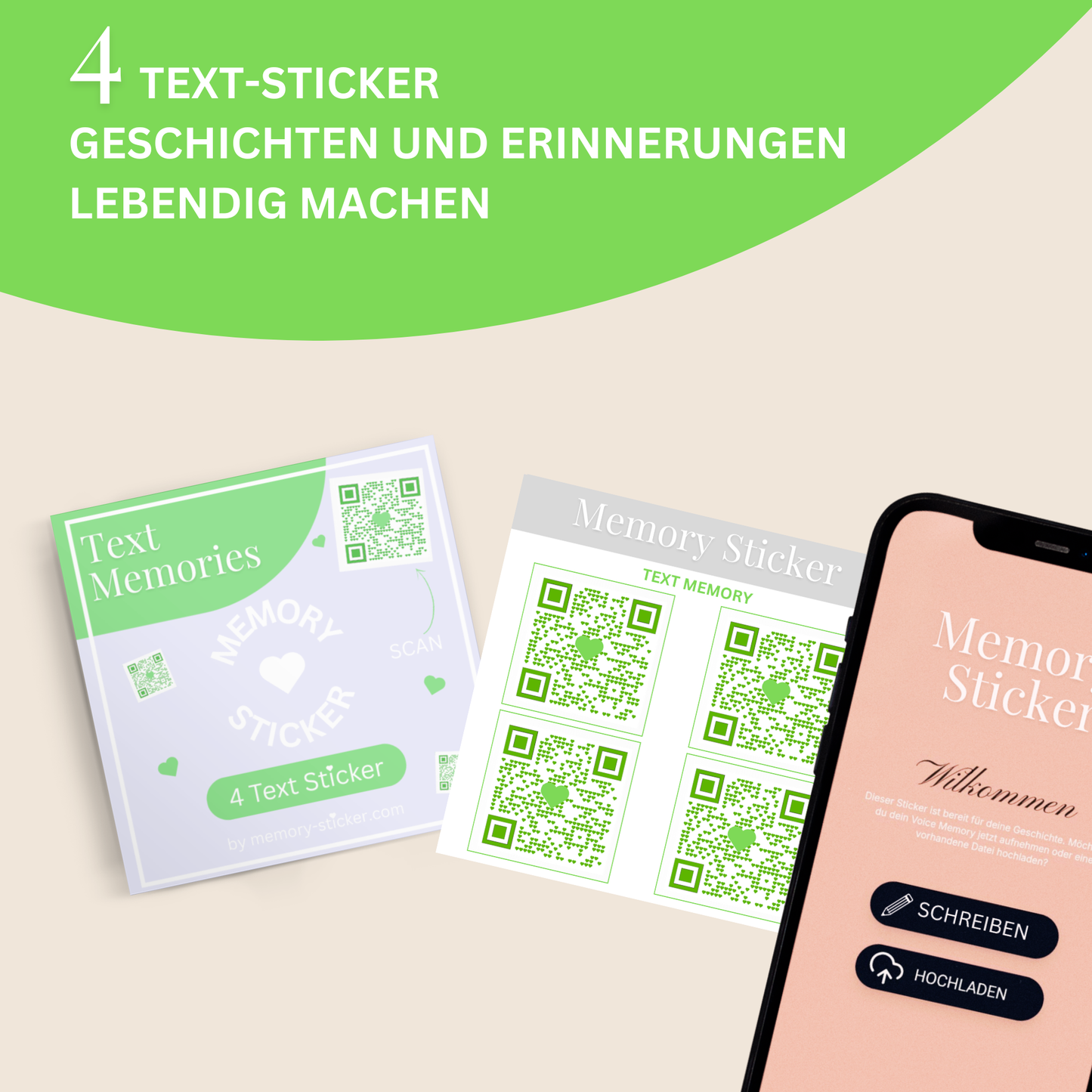 Voice Memory  4 QR Audio Sticker